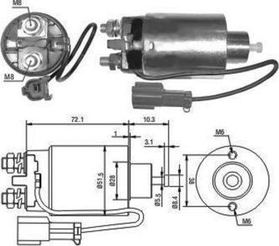 Hoffer 46096 - Elektromagnetni Prekidač, starter www.molydon.hr