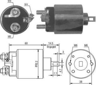 Hoffer 46056 - Elektromagnetni Prekidač, starter www.molydon.hr