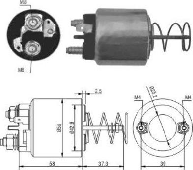 Hoffer 46053 - Elektromagnetni Prekidač, starter www.molydon.hr