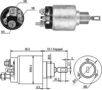 Hoffer 46064 - Elektromagnetni Prekidač, starter www.molydon.hr