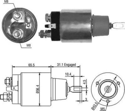 Hoffer 46066 - Elektromagnetni Prekidač, starter www.molydon.hr