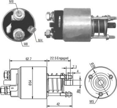 Hoffer 46005 - Elektromagnetni Prekidač, starter www.molydon.hr