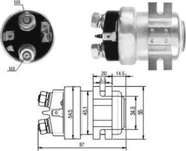 Hoffer 46001 - Elektromagnetni Prekidač, starter www.molydon.hr