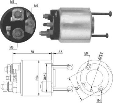 Hoffer 46016 - Elektromagnetni Prekidač, starter www.molydon.hr