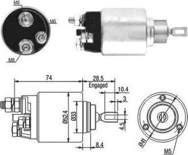 Hoffer 46034 - Elektromagnetni Prekidač, starter www.molydon.hr