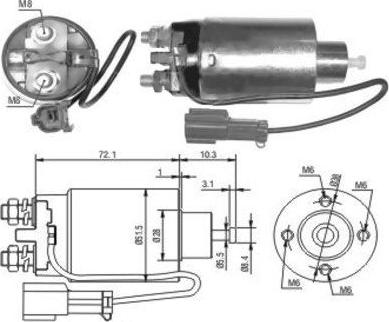 Hoffer 46038 - Elektromagnetni Prekidač, starter www.molydon.hr