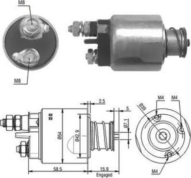 Hoffer 46020 - Elektromagnetni Prekidač, starter www.molydon.hr