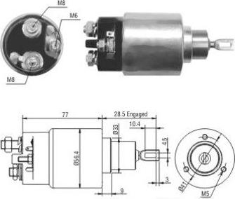 Hoffer 46028 - Elektromagnetni Prekidač, starter www.molydon.hr