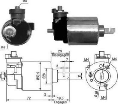 Hoffer 46079 - Elektromagnetni Prekidač, starter www.molydon.hr