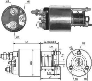 Hoffer 46077 - Elektromagnetni Prekidač, starter www.molydon.hr