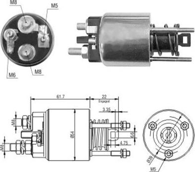 Hoffer 46145 - Elektromagnetni Prekidač, starter www.molydon.hr