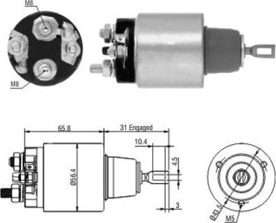 Hoffer 46146 - Elektromagnetni Prekidač, starter www.molydon.hr