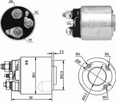 Hoffer 46148 - Elektromagnetni Prekidač, starter www.molydon.hr