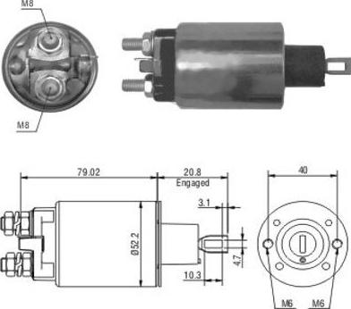 Hoffer 46165 - Elektromagnetni Prekidač, starter www.molydon.hr