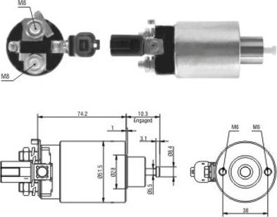 Hoffer 46161 - Elektromagnetni Prekidač, starter www.molydon.hr