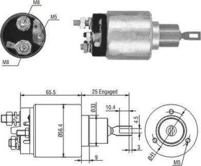 Hoffer 46103 - Elektromagnetni Prekidač, starter www.molydon.hr