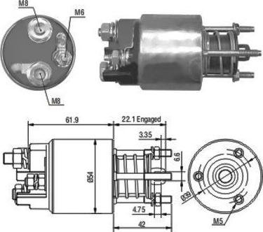 Hoffer 46110 - Elektromagnetni Prekidač, starter www.molydon.hr