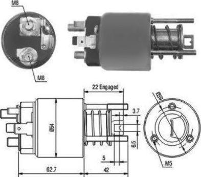 Hoffer 46111 - Elektromagnetni Prekidač, starter www.molydon.hr