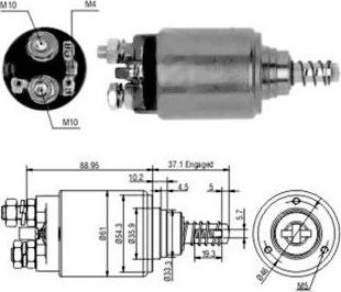 Hoffer 46186 - Elektromagnetni Prekidač, starter www.molydon.hr