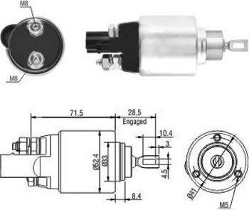 Hoffer 46181 - Elektromagnetni Prekidač, starter www.molydon.hr