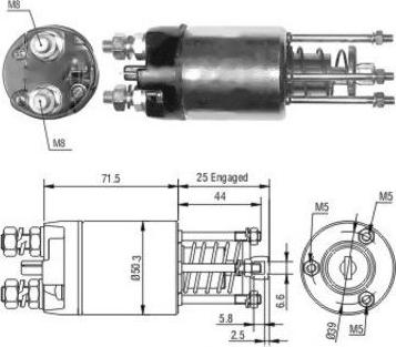 Hoffer 46188 - Elektromagnetni Prekidač, starter www.molydon.hr