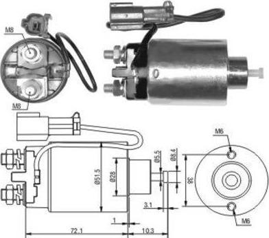 Hoffer 46125 - Elektromagnetni Prekidač, starter www.molydon.hr