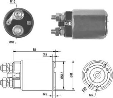 Hoffer 46120 - Elektromagnetni Prekidač, starter www.molydon.hr