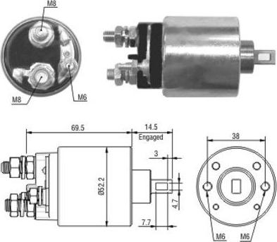 Hoffer 46122 - Elektromagnetni Prekidač, starter www.molydon.hr