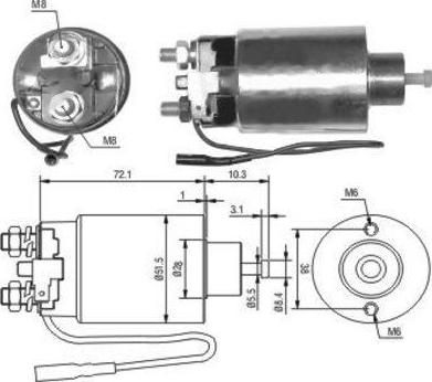 Hoffer 46127 - Elektromagnetni Prekidač, starter www.molydon.hr