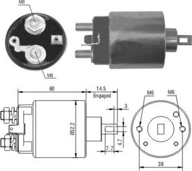 Hoffer 46174 - Elektromagnetni Prekidač, starter www.molydon.hr