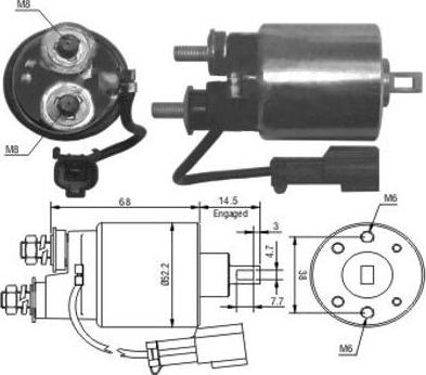 Hoffer 46175 - Elektromagnetni Prekidač, starter www.molydon.hr