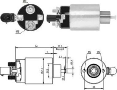 Hoffer 46171 - Elektromagnetni Prekidač, starter www.molydon.hr