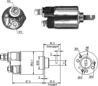 Hoffer 46316 - Elektromagnetni Prekidač, starter www.molydon.hr