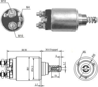 Hoffer 46312 - Elektromagnetni Prekidač, starter www.molydon.hr