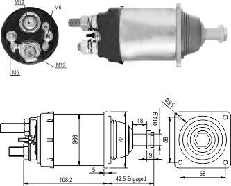 Hoffer 46253 - Elektromagnetni Prekidač, starter www.molydon.hr