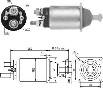 Hoffer 46252 - Elektromagnetni Prekidač, starter www.molydon.hr