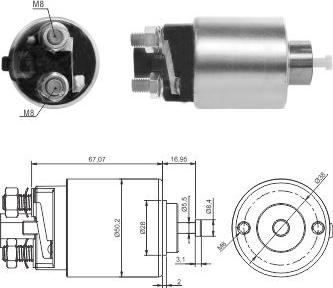 Hoffer 46285 - Elektromagnetni Prekidač, starter www.molydon.hr