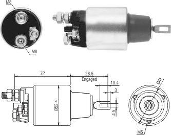 Hoffer 46286 - Elektromagnetni Prekidač, starter www.molydon.hr