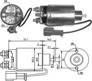 Hoffer 6646096 - Elektromagnetni Prekidač, starter www.molydon.hr