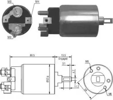 Hoffer 6646098 - Elektromagnetni Prekidač, starter www.molydon.hr