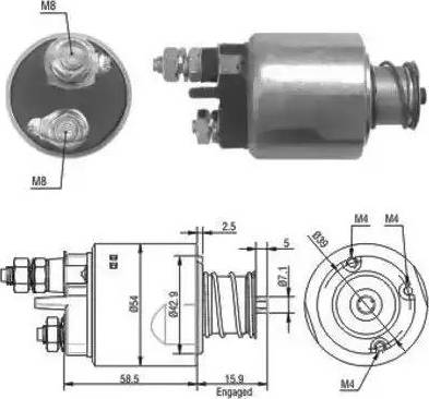 Hoffer 6646020 - Elektromagnetni Prekidač, starter www.molydon.hr