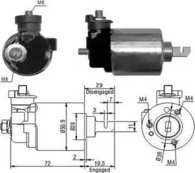 Hoffer 6646079 - Elektromagnetni Prekidač, starter www.molydon.hr