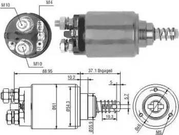 Hoffer 6646192 - Elektromagnetni Prekidač, starter www.molydon.hr