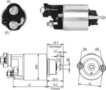 Hoffer 6646149 - Elektromagnetni Prekidač, starter www.molydon.hr