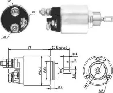 Hoffer 6646144 - Elektromagnetni Prekidač, starter www.molydon.hr