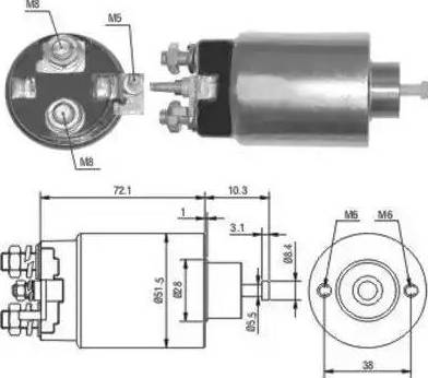 Hoffer 6646141 - Elektromagnetni Prekidač, starter www.molydon.hr