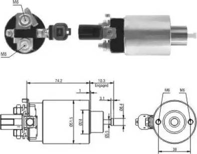 Hoffer 6646161 - Elektromagnetni Prekidač, starter www.molydon.hr