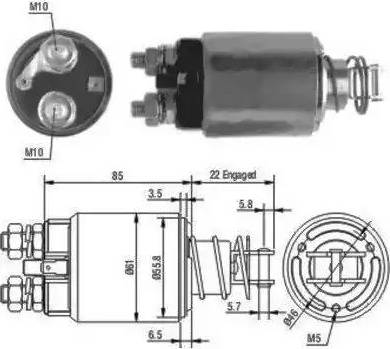 Hoffer 6646119 - Elektromagnetni Prekidač, starter www.molydon.hr