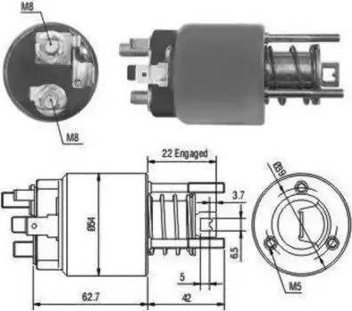 Hoffer 6646111 - Elektromagnetni Prekidač, starter www.molydon.hr