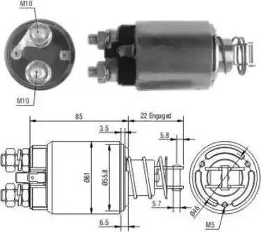 Hoffer 6646185 - Elektromagnetni Prekidač, starter www.molydon.hr